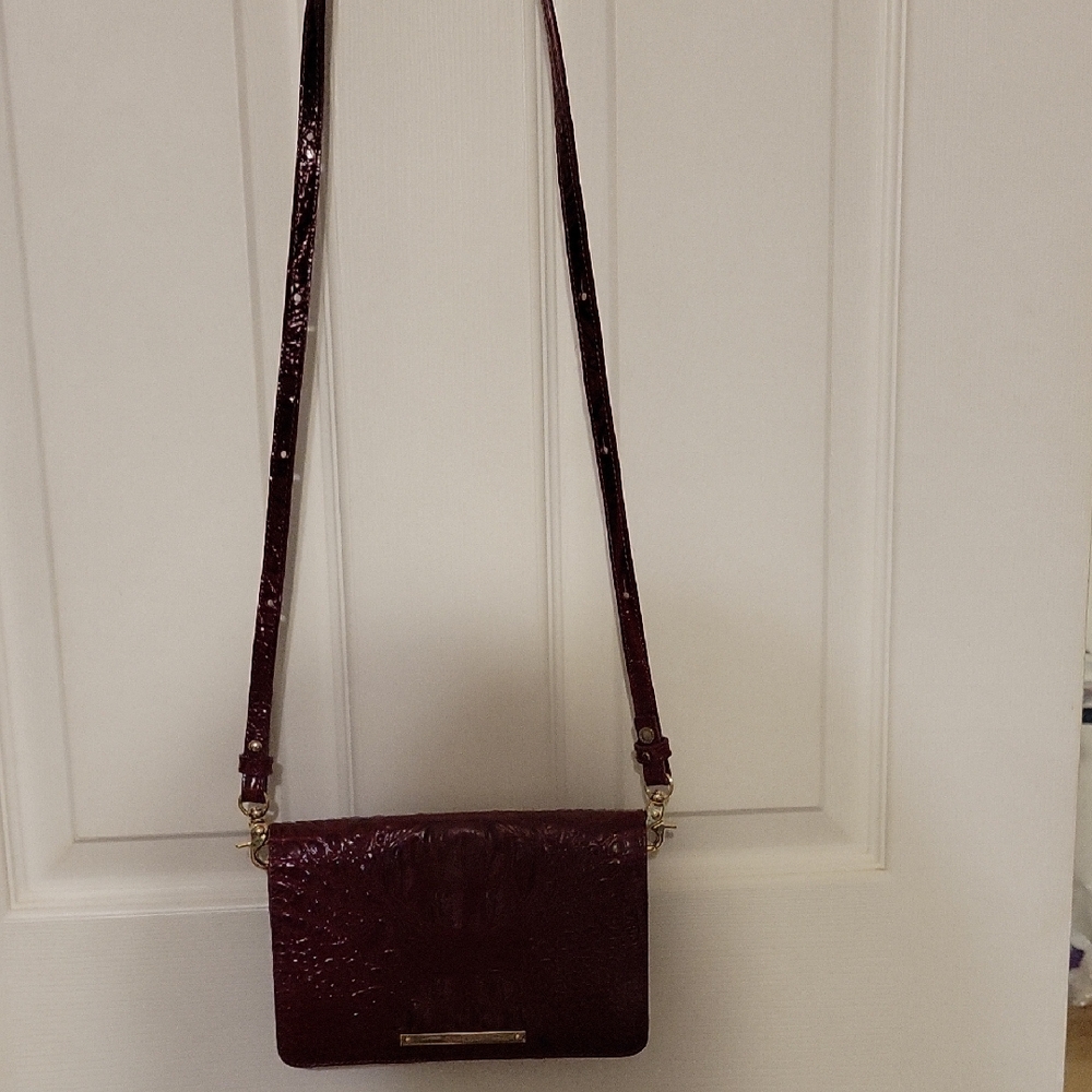 Brahmin Deep Red Crossbody Bag